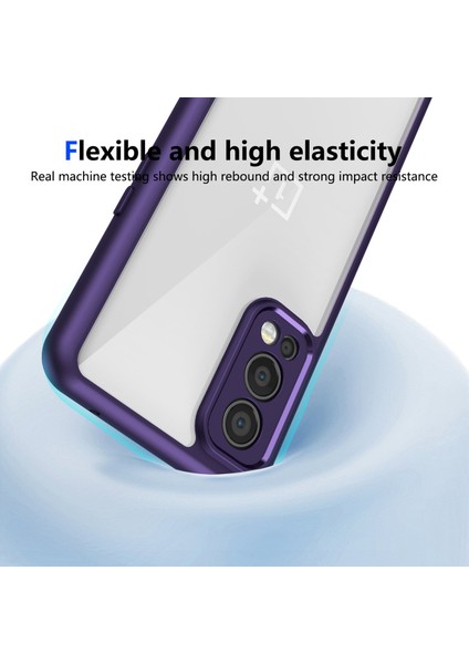 Oneplus Nord 2 5g,için Eabhulie Kılıf, Kamera Lens Korumalı Hibrit 2'si 1 Arada Şeffaf Kılıf-Mor (Yurt Dışından) indirimleri
