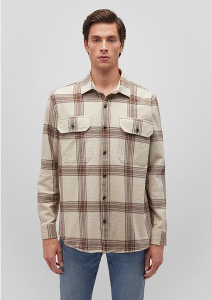 Kareli Kahverengi Gömlek 0211275-88671