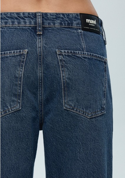 Karen Iconic Vintage Koyu Mavi Jean Pantolon 1010742-89118
