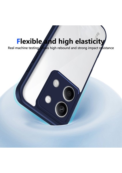 Xiaomi Redmi Note 13 Pro 5g,için Eabhulie Kılıf, Kamera Lens Korumalı Hibrit 2'si 1 Arada Şeffaf Kılıf-Blue (Yurt Dışından) indirimleri