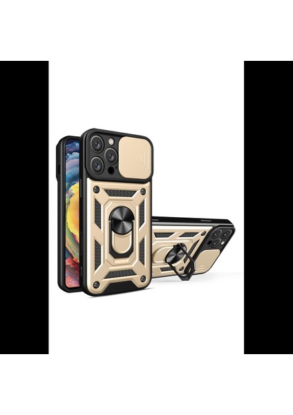 iPhone 16 Pro Kılıf Pars Lens Yüzüklü Silikon