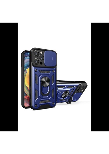 iPhone 16 Pro Kılıf Pars Lens Yüzüklü Silikon