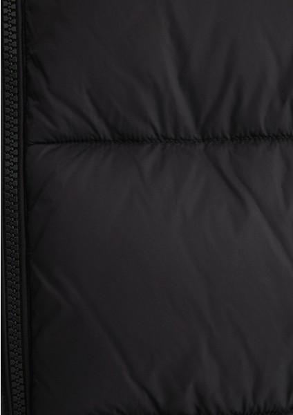 Kapüşonlu Siyah Şişme Mont 0110581-900