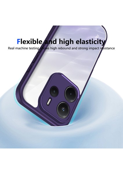 Xiaomi Redmi Note 14 4g,için Eabhulie Kılıf, Kamera Lens Korumalı Hibrit 2'si 1 Arada Şeffaf Kılıf-Mor (Yurt Dışından) indirimleri