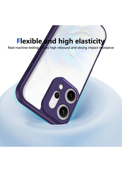 Oppo RENO14,IÇIN Eabhulie Kılıf, Kamera Lens Korumalı Hibrit 2'si 1 Arada Şeffaf Kılıf-Mor (Yurt Dışından) indirimleri