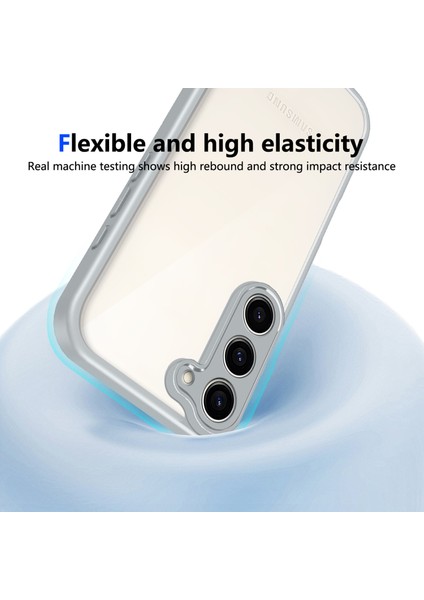Samsung Galaxy S23 Plus,için Eabhulie Kılıf, Kamera Lens Korumalı Hibrit 2'si 1 Arada Şeffaf Kılıf-Gri (Yurt Dışından) fırsatları