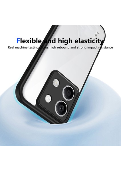 Xiaomi Redmi Note 13 4g,için Eabhulie Kılıf, Kamera Lens Korumalı Hibrit 2'si 1 Arada Şeffaf Kılıf-Siyah (Yurt Dışından) indirimleri