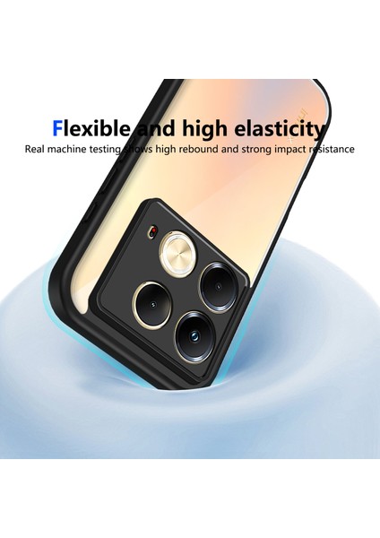 Infinix Note 40 5g,için Eabhulie Kılıf, Kamera Lens Korumalı Hibrit 2'si 1 Arada Şeffaf Kılıf-Siyah (Yurt Dışından) indirimleri