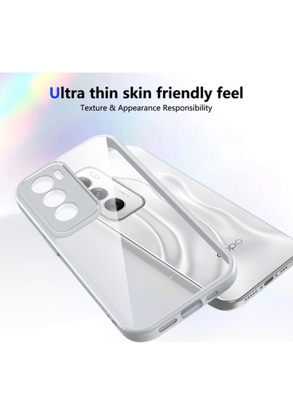 Oppo RENO12 Pro,için Eabhulie Kılıf, Kamera Lens Korumalı Hibrit 2'si 1 Arada Şeffaf Kılıf-Gri (Yurt Dışından) fırsatları