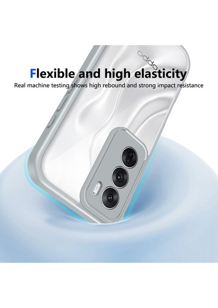 Oppo RENO12 Pro,için Eabhulie Kılıf, Kamera Lens Korumalı Hibrit 2'si 1 Arada Şeffaf Kılıf-Gri (Yurt Dışından) indirimleri