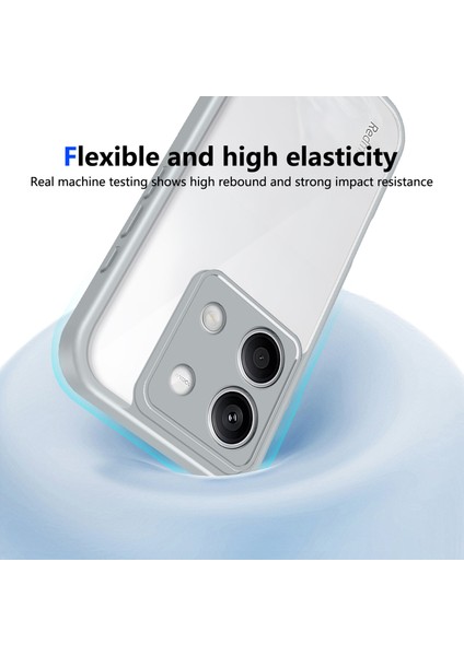 Xiaomi Redmi Note 13 5g,için Eabhulie Kılıf, Kamera Lens Korumalı Hibrit 2'si 1 Arada Şeffaf Kılıf-Gri (Yurt Dışından) indirimleri