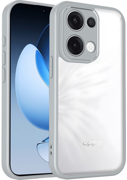 Oppo RENO13,IÇIN Eabhulie Kılıf, Kamera Lens Korumalı Hibrit 2'si 1 Arada Şeffaf Kılıf-Gri (Yurt Dışından)