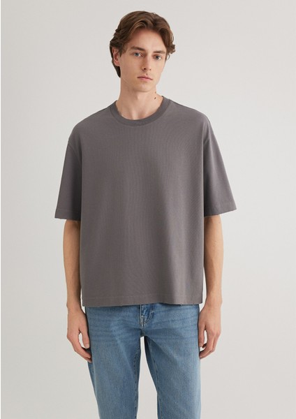 Gri Basic Tişört 0612489-80020