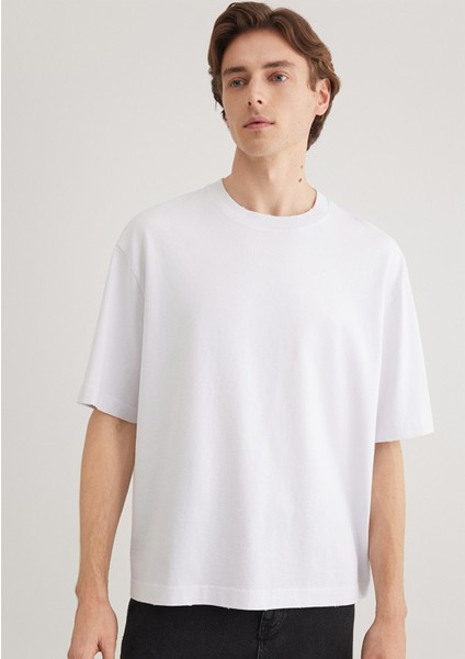 Beyaz Basic Tişört 0612489-620