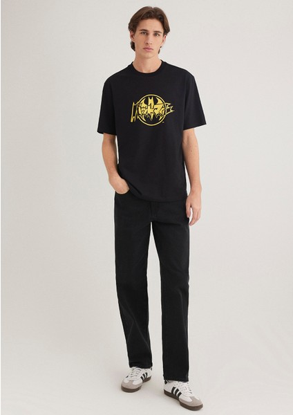 Batman Baskılı Siyah Tişört 0612567-900