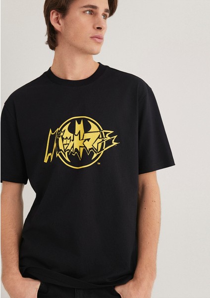 Batman Baskılı Siyah Tişört 0612567-900
