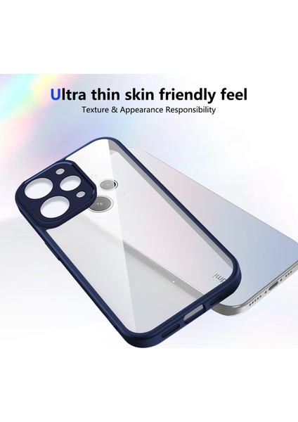 Xiaomi Redmi 12 4g,için Eabhulie Kılıf, Kamera Lens Korumalı Hibrit 2'si 1 Arada Şeffaf Kılıf-Blue (Yurt Dışından) fırsatları