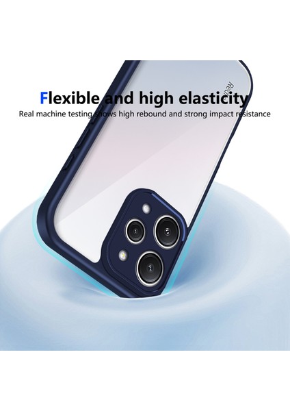 Xiaomi Redmi 12 4g,için Eabhulie Kılıf, Kamera Lens Korumalı Hibrit 2'si 1 Arada Şeffaf Kılıf-Blue (Yurt Dışından) indirimleri
