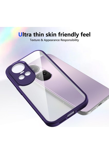 Oppo RENO10,IÇIN Eabhulie Kılıf, Kamera Lens Korumalı Hibrit 2'si 1 Arada Şeffaf Kılıf-Mor (Yurt Dışından) fırsatları