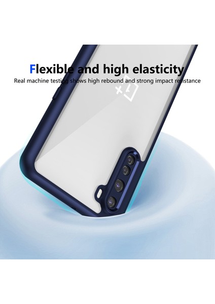 Oneplus Nord,için Eabhulie Kılıf, Kamera Lens Korumalı Hibrit 2'si 1 Arada Şeffaf Kılıf-Blue (Yurt Dışından) fırsatları