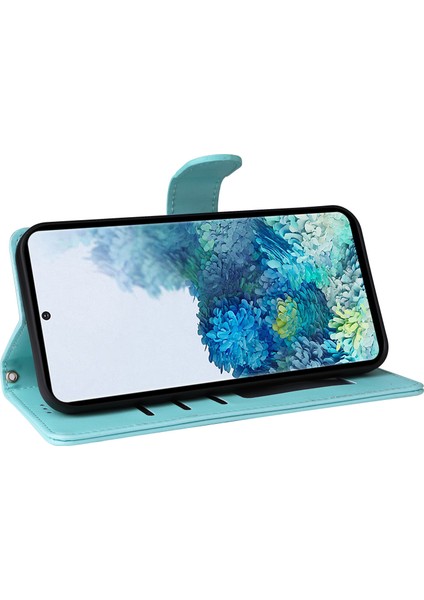 Samsung Galaxy S20 Plus 4g/5g Için El Kayışı ve Kart Yuvalı Premium Deri Cüzdan Kılıf-Blue (Yurt Dışından) fiyatları
