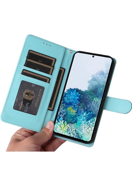 Samsung Galaxy S20 Plus 4g/5g Için El Kayışı ve Kart Yuvalı Premium Deri Cüzdan Kılıf-Blue (Yurt Dışından) indirimleri