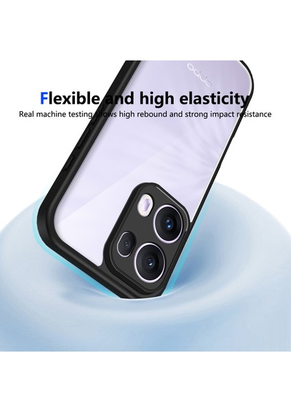 Oppo RENO13 Pro,için Eabhulie Kılıf, Kamera Lens Korumalı Hibrit 2'si 1 Arada Şeffaf Kılıf-Siyah (Yurt Dışından) fırsatları