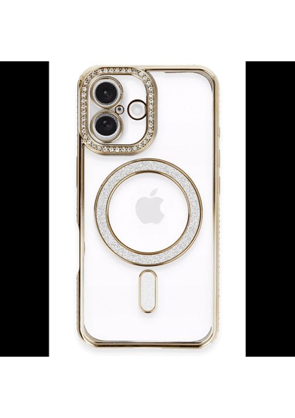 iPhone 16 Plus Kılıf Joke Simli Magneticsafe Kılıf