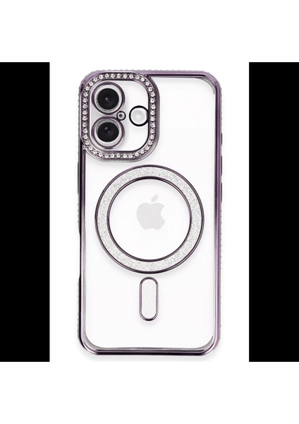 iPhone 16 Plus Kılıf Joke Simli Magneticsafe Kılıf