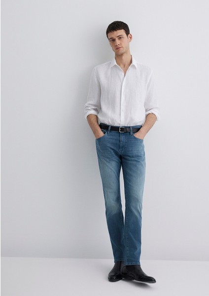 Marcus Lux Black Puslu Indigo Mavisi Jean Pantolon 0035189560