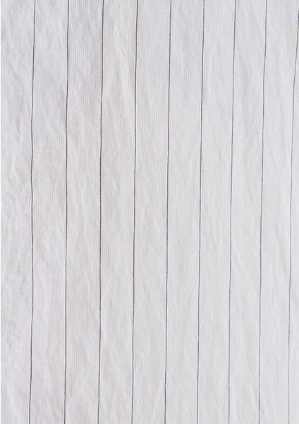 Çizgili Modal Beyaz Gömlek 0211446-900