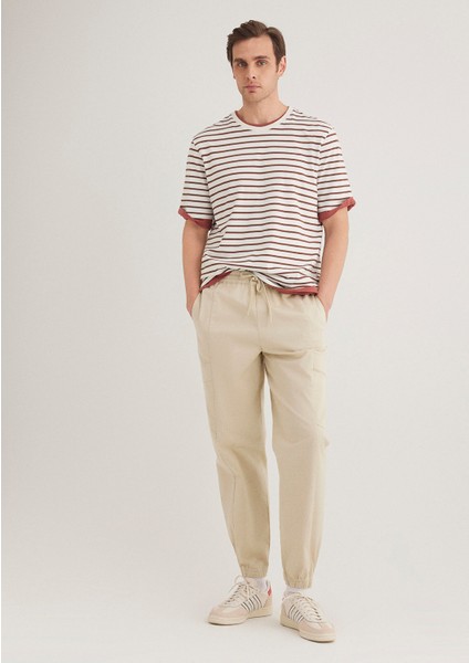 Bej Kargo Jogger Pantolon 0010430-70322