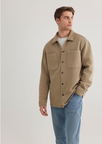 Bej Overshirt 0211362-80656