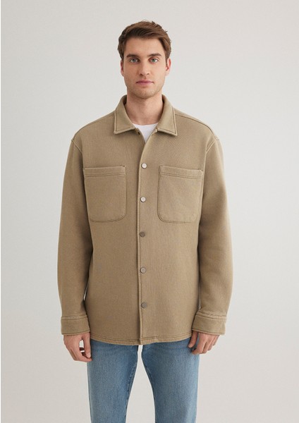 Bej Overshirt 0211362-80656