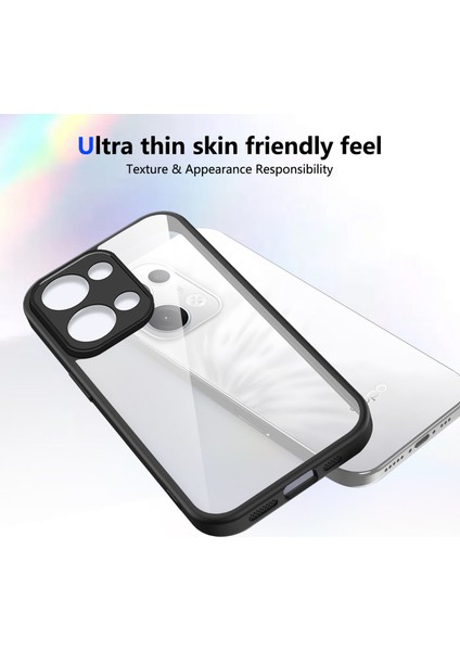 Oppo RENO13,IÇIN Eabhulie Kılıf, Kamera Lens Korumalı Hibrit 2'si 1 Arada Şeffaf Kılıf-Siyah (Yurt Dışından) fırsatları