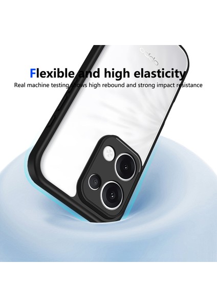 Oppo RENO13,IÇIN Eabhulie Kılıf, Kamera Lens Korumalı Hibrit 2'si 1 Arada Şeffaf Kılıf-Siyah (Yurt Dışından) indirimleri