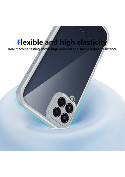 Samsung Galaxy M33,IÇIN Eabhulie Kılıf, Kamera Lens Korumalı Hibrit 2'si 1 Arada Şeffaf Kılıf-Gri (Yurt Dışından) indirimleri