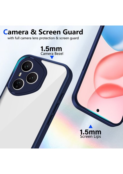 Honor 400 Pro,için Eabhulie Kılıf, Kamera Lens Korumalı Hibrit 2'si 1 Arada Şeffaf Kılıf-Blue (Yurt Dışından) fiyatları