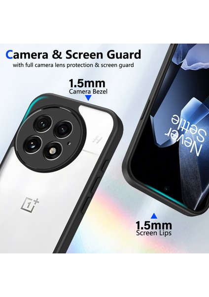 Oneplus 13,için Eabhulie Kılıf, Kamera Lens Korumalı Hibrit 2'si 1 Arada Şeffaf Kılıf-Siyah (Yurt Dışından) fiyatları