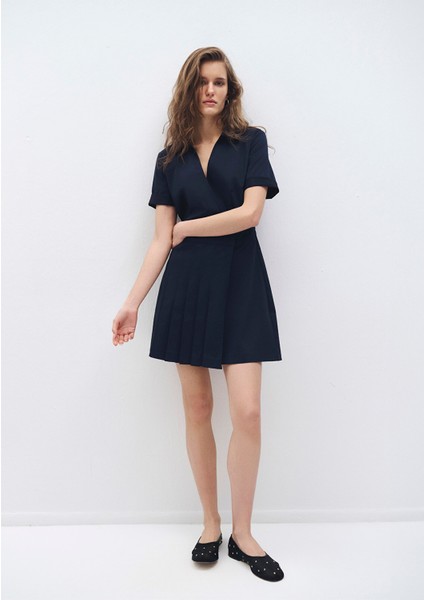 Polo Yaka Lacivert Elbise 1310628-82318