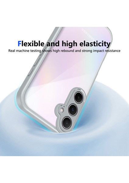 Samsung Galaxy S25 Fe,için Eabhulie Kılıf, Kamera Lens Korumalı Hibrit 2'si 1 Arada Şeffaf Kılıf-Gri (Yurt Dışından) indirimleri