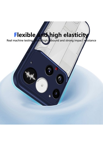 Nothing Phone 3,için Eabhulie Kılıf, Kamera Lens Korumalı Hibrit 2'si 1 Arada Şeffaf Kılıf-Blue (Yurt Dışından) fırsatları