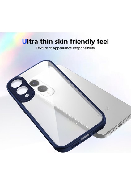 Samsung Galaxy S25 Edge,için Eabhulie Kılıf, Kamera Lens Korumalı Hibrit 2'si 1 Arada Şeffaf Kılıf-Blue (Yurt Dışından) fırsatları