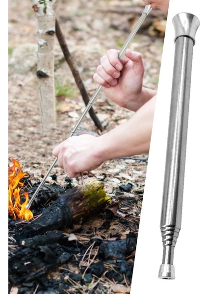Teleskopik Ateş Başlatıcı Outdoor Üfleme Borusu 63 cm ( Lisinya ) fırsatları