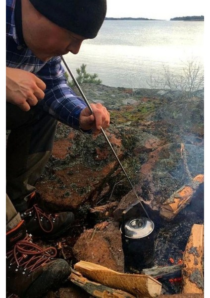 Teleskopik Ateş Başlatıcı Outdoor Üfleme Borusu 63 cm ( Lisinya )
