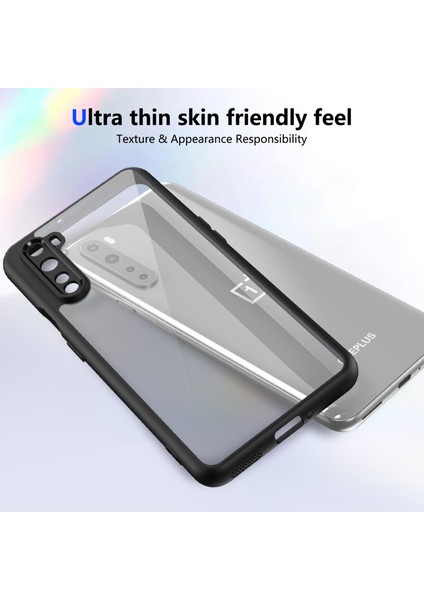 Oneplus Nord,için Eabhulie Kılıf, Kamera Lens Korumalı Hibrit 2'si 1 Arada Şeffaf Kılıf-Siyah (Yurt Dışından) fırsatları