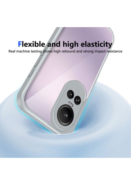 Oppo RENO10,IÇIN Eabhulie Kılıf, Kamera Lens Korumalı Hibrit 2'si 1 Arada Şeffaf Kılıf-Gri (Yurt Dışından) indirimleri