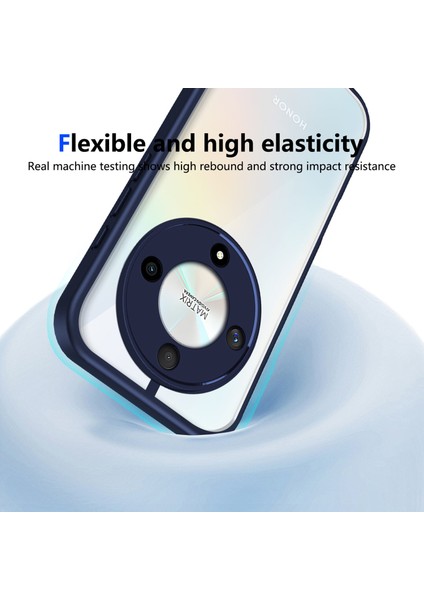 Honor X9B/MAGIC6 Lite,için Eabhulie Kılıf, Kamera Lens Korumalı Hibrit 2'si 1 Arada Şeffaf Kılıf-Blue (Yurt Dışından) indirimleri