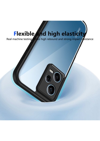 Xiaomi Redmi Note 12 5g,için Eabhulie Kılıf, Kamera Lens Korumalı Hibrit 2'si 1 Arada Şeffaf Kılıf-Siyah (Yurt Dışından) indirimleri
