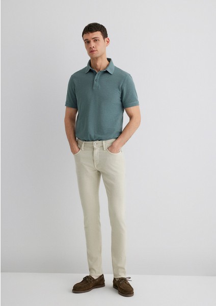 James Ekru Comfort Gabardin Pantolon 0042431024